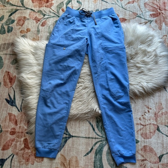 FABLETICS High-Rise On Call Scrub Jogger In Ceil Blue - Picture 8 of 9